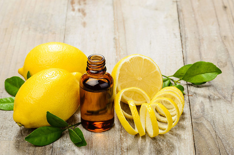 برش لیمو و ترکیب نمک برای تمیز کردن سرویس بهداشتی
