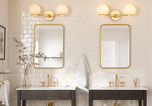 انتخاب بهترین آینه  برای سرویس بهداشتی ( 10 نوع از جدیدترین آینه های دستشویی )