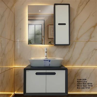 روشویی کابینتی pvc دیواری لوکا