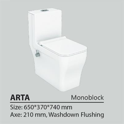 توالت فرنگی فرنگی چینی کرد مدل آرتا