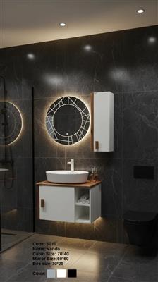 روشویی کابینتی PVC دیواری وندا سفید