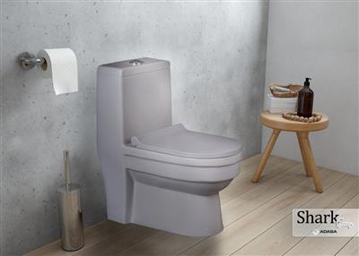 توالت فرنگی آداسا مدل شارک طوسی مات