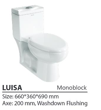 توالت فرنگی فرنگی چینی کرد مدل لوئیزا
