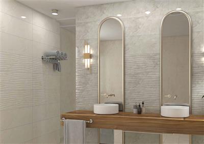 کاشی دیوار 90*30 الوند مدل دانیل کرم