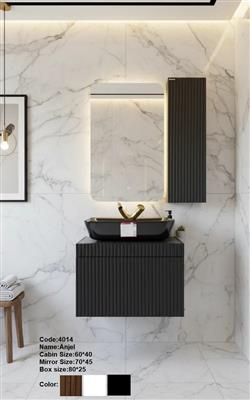 روشویی کابینتی pvc دیواری انجل مشکی