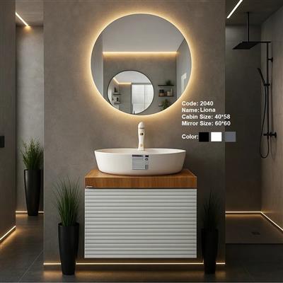 روشویی کابینتی pvc دیواری لیونا 60